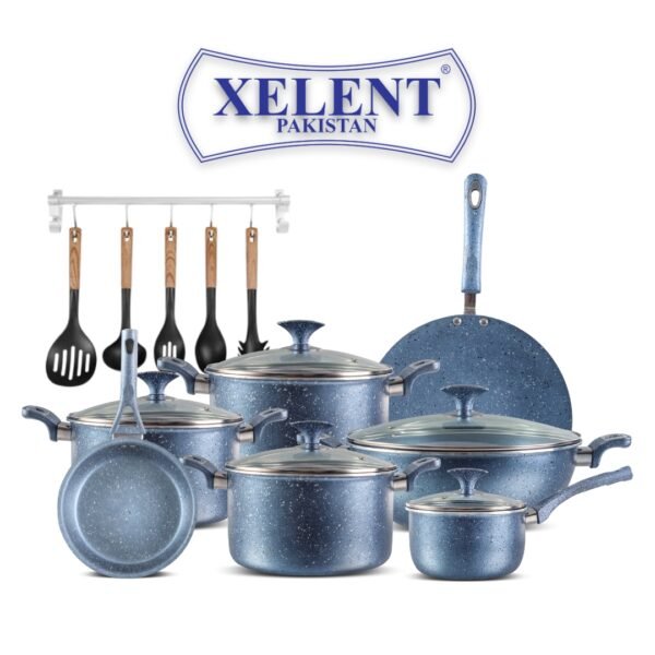 MAGNO XELENT JUMBO SET 19 PIECES MARBLE NONSTICK