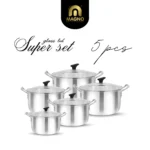 Super Set 5pcs ( 2-6 ) Glass Lids