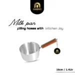 MILK PAN 16 CM  METAL FINISH