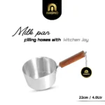 MILK PAN 22 CM METAL FINISH