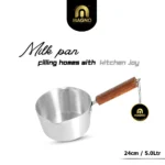 MILK PAN 24 CM METAL FINISH