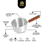 MILK PAN 16 CM  METAL FINISH - Image 2