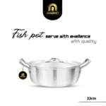Fish Pot Set 3Pcs (7-9) Metal Finish - Image 2