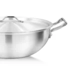 Wok/Karahi 28cm Metal Finish - Image 5