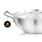 Wok/Karahi 28cm Metal Finish - Image 3