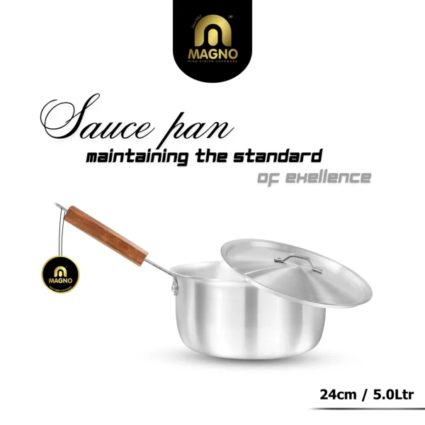 Sauce Pan  24 CM Metal Finish