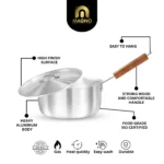 Sauce Pan  18cm Metal Finish - Image 2