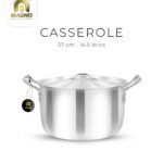 Casserole 37cm Metal Finish