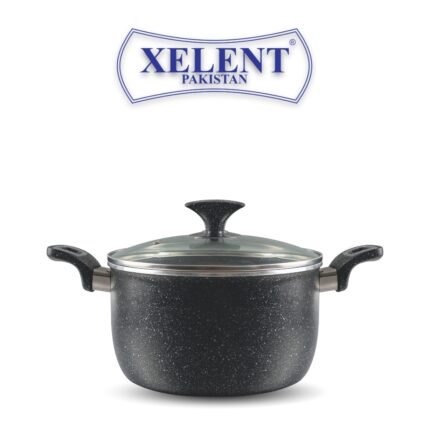 Marble Casserole Pan Black