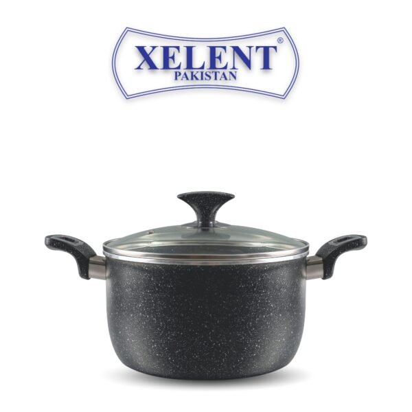 Marble Casserole Pan Black