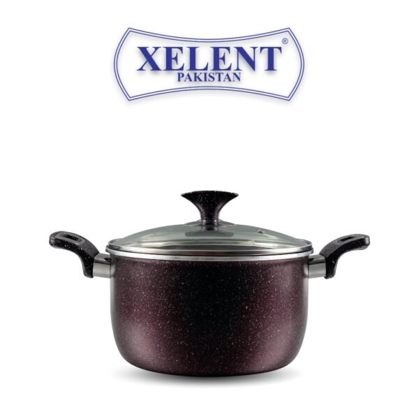 Marble Casserole Pan Maroon