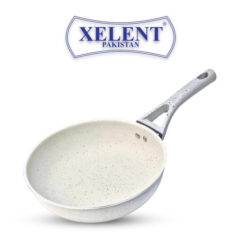 Marble Frying Pan White