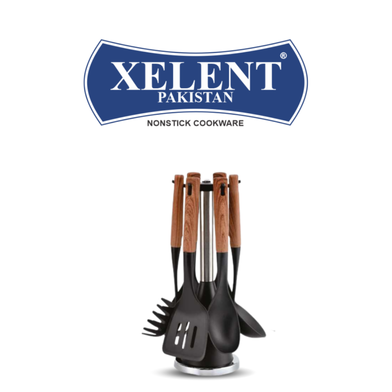 NYLON SPOONS WOODEN STYLE 3 PCS