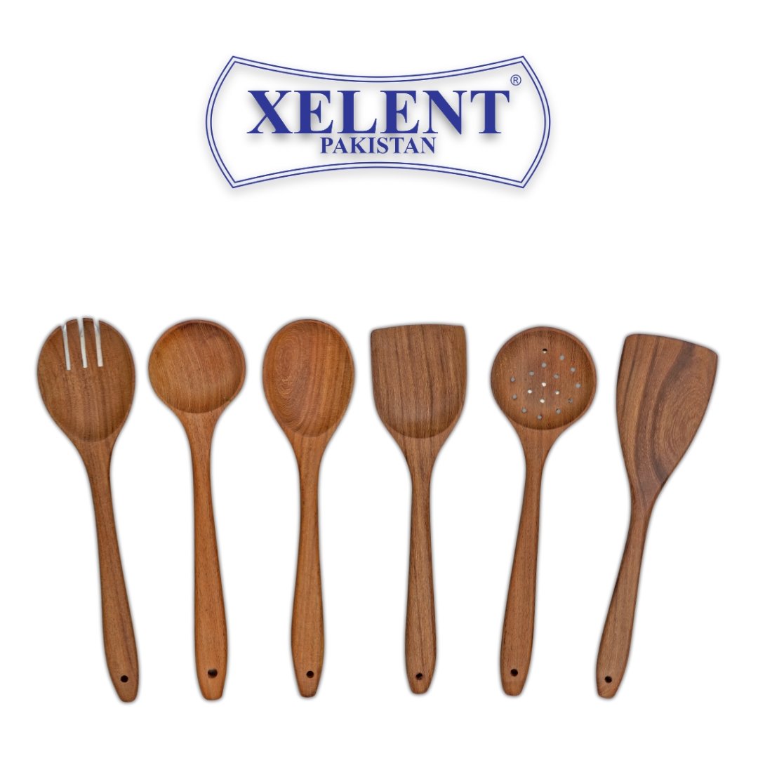 Premium Wooden Spoon 6 Pcs Premium Wooden Spoon 6 Pcs
