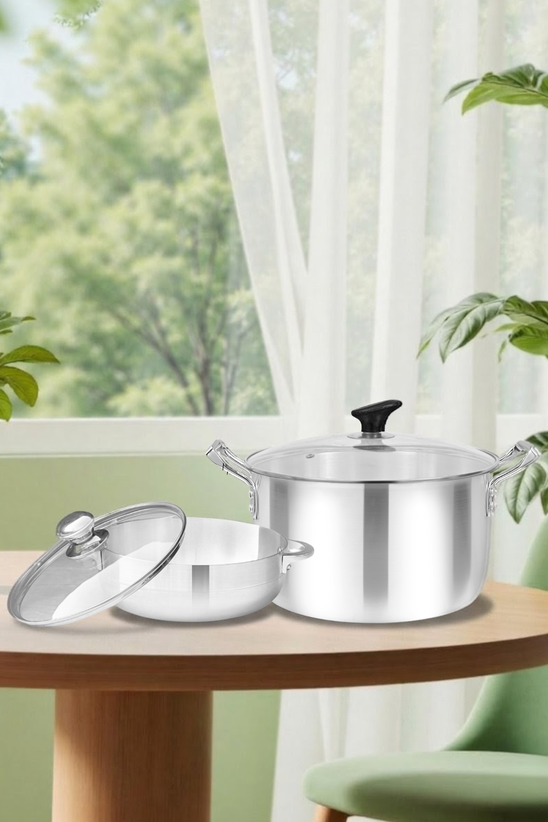 magno cookware metal finish glass lids categories in pakistan
